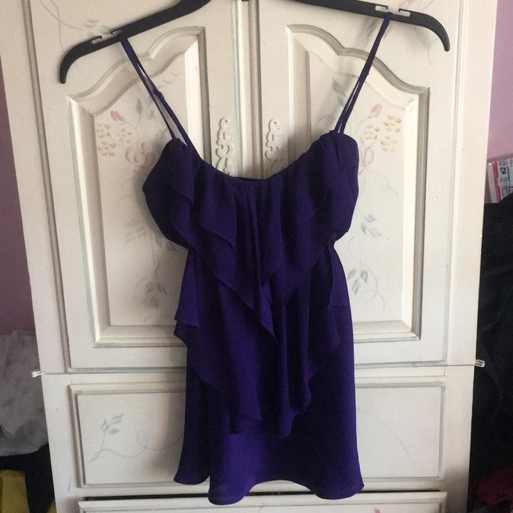 Forever 21 purple ruffle top